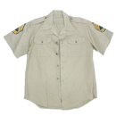 US Army Tan Short Sleeve Shirt - Small - US Army Surplus - Service Shirts