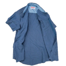 US Made Blue Short Sleeve Uniform Shirt - Small