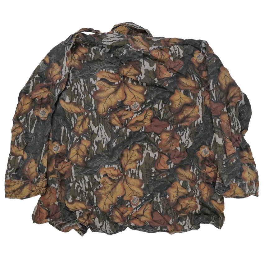 US Made Mossy Oak Fall Camo Field Shirt - XLarge