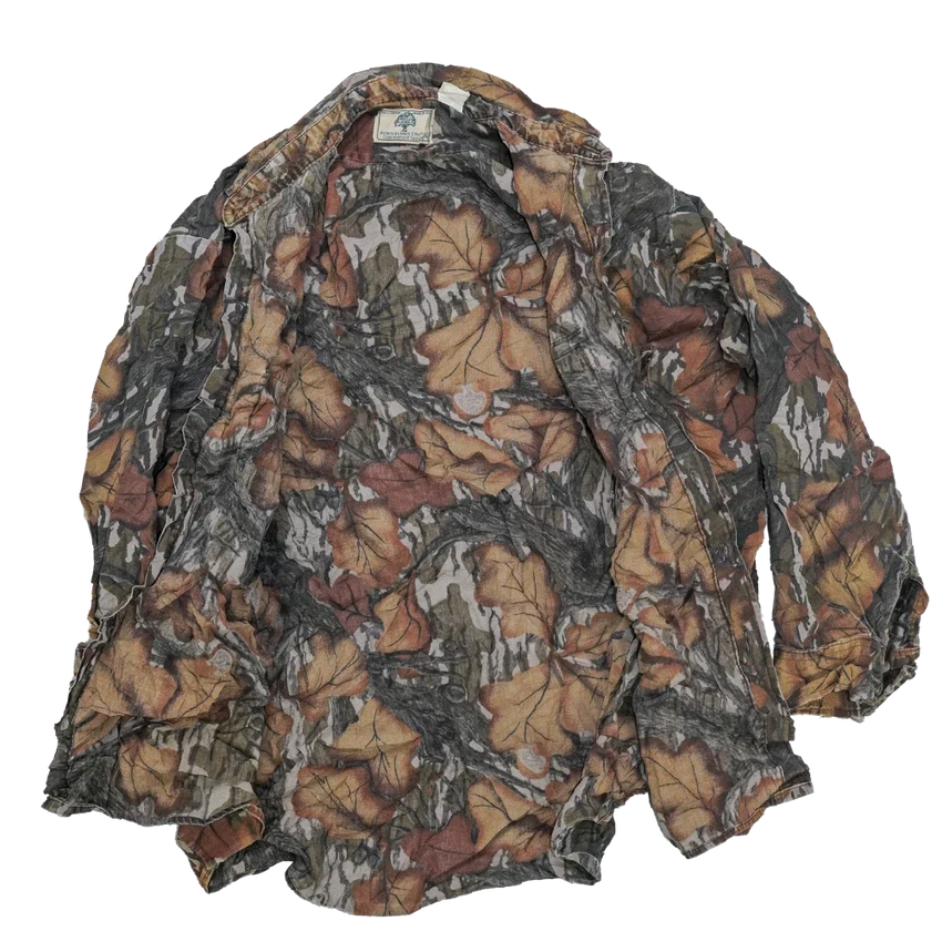 US Made Mossy Oak Fall Camo Field Shirt - XLarge