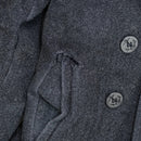 US Made Schott 740N Grey Pea Jacket - 38, Small