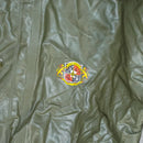 US Made Sterns PVC Olive Rain Jacket - Medium