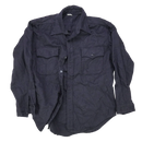 US Navy Blue Wool Flannel Shirt - 16.5x34, Large