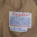 US Navy Tan Lined Windbreaker Jacket - Small