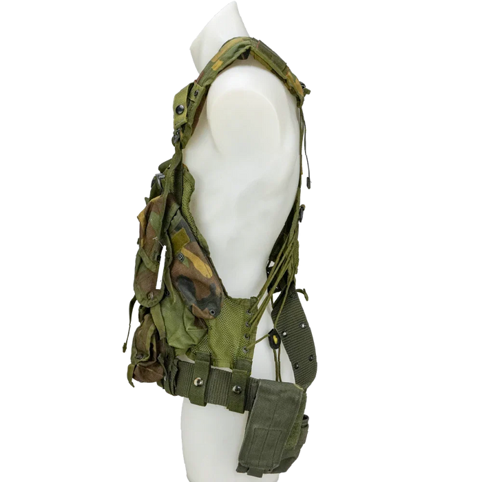 USGI 1st Gen Woodland Load Bearing Vest w/ Belt - Medium