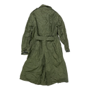 USGI Olive Rubber Coated Raincoat - 36R - Small - US Army Surplus - Rain Jackets