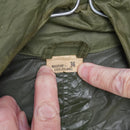 USGI Olive Rubber Coated Raincoat - 36R - Small - US Army Surplus - Rain Jackets