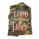USGI Woodland Modified BDU Shirt w/ Graffiti and Lord Tracy Logo - XSmall