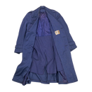 Vintage Japan Made Blue Wool Trench Coat - 38R, Medium - Army & Outdoors - Great Coats