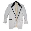 Vintage White Tuxedo Jacket - 37R, Small