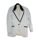 Vintage White Tuxedo Jacket - 40R, Medium