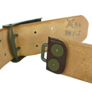 Czech Military Leather Belt - Plain Buckle - Czech Army Surplus - Belts