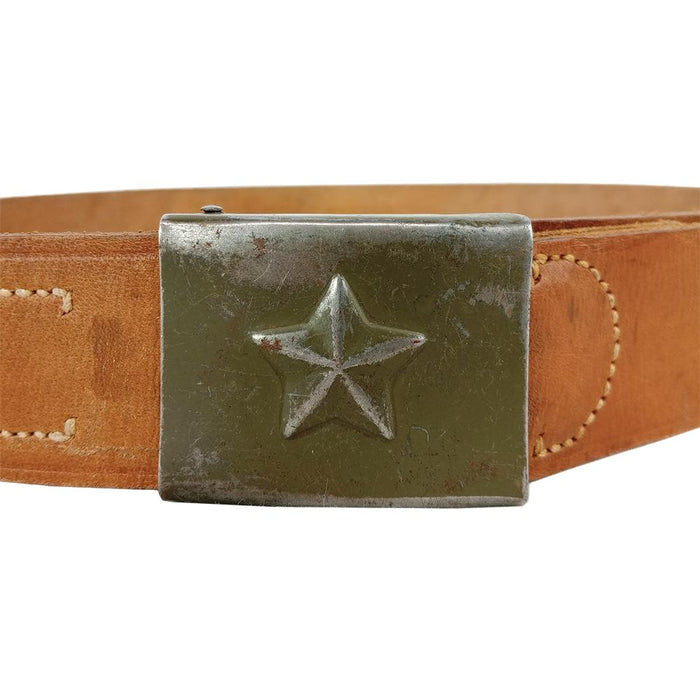 Czech Army Brown Leather Belt - Czech Army Surplus - Load Belts