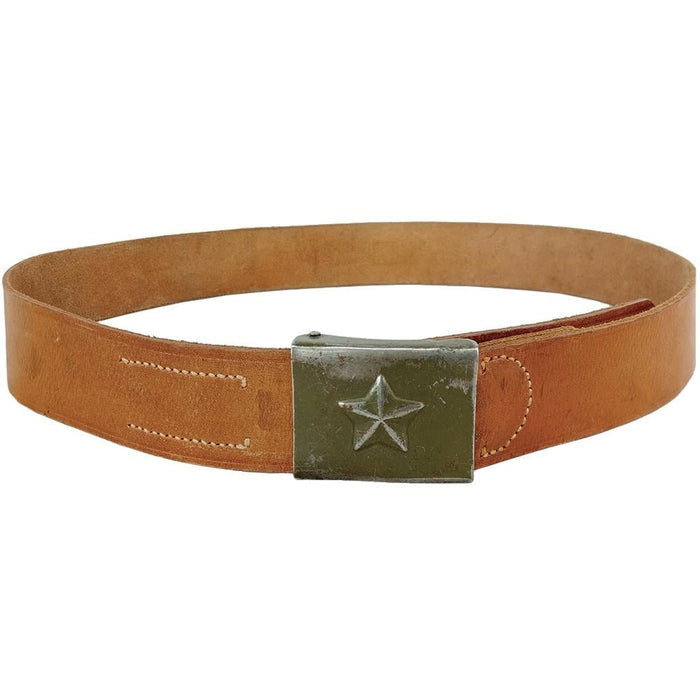 Czech Army Brown Leather Belt