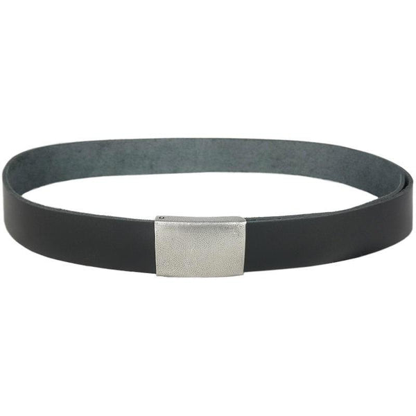 German Black Leather Belt
