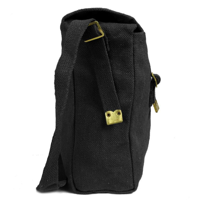 Medium Canvas Haversack - Black