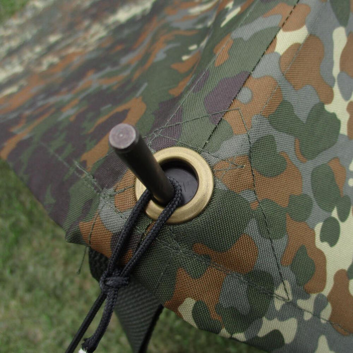 KARAT Abdeckplane Wasserdichte Plane Mit Ösen 100 G/m² Camouflage 2 X 3
