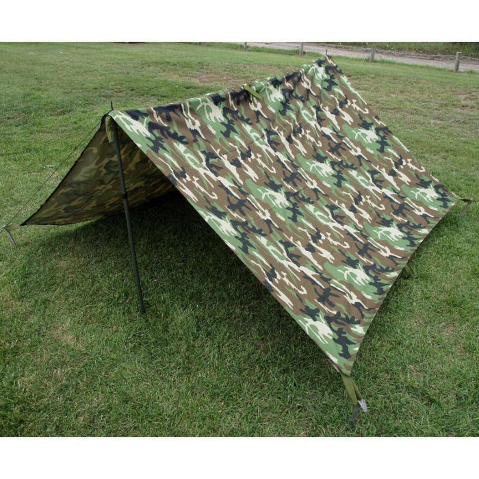 Woodland Camouflage Basha - Mil-Tec - Tents & Bashas