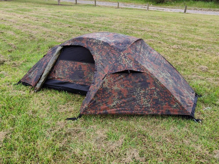 mil-tec 1-mann zelt recon Flecktarn One Man Recon Tent