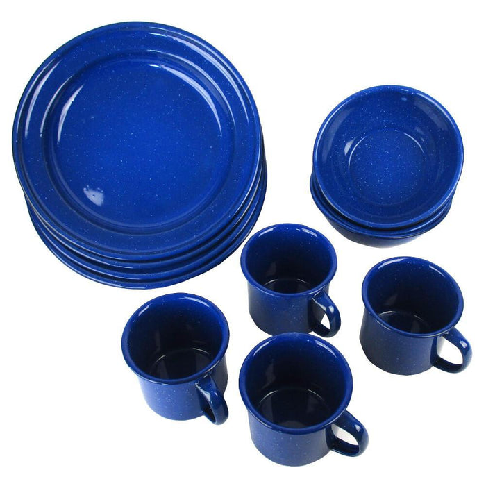 Enamel 12 Piece Dinnerware Set