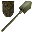 Austrian Folding Shovel with O/D Cover - Austrian Army Surplus - Entrenching Tools