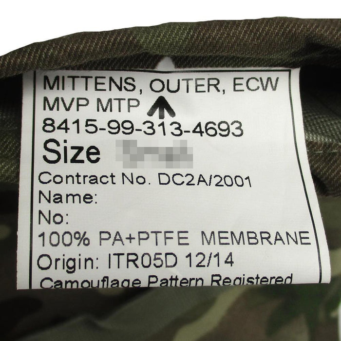 British Army MTP Extreme Cold Weather Mittens