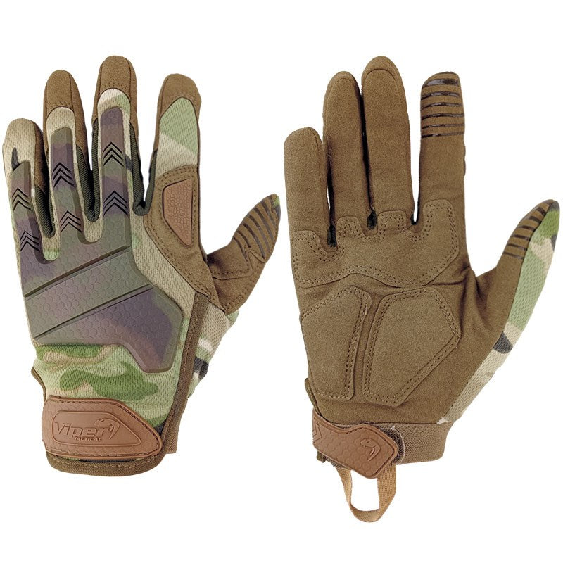 Gants Tactiques Viper Recon – Noir, Protection Articulations, Paume Renforcée, Taille XL