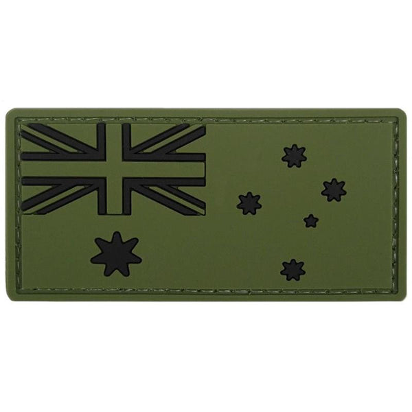 Australia Flag PVC Patch - Olive Drab