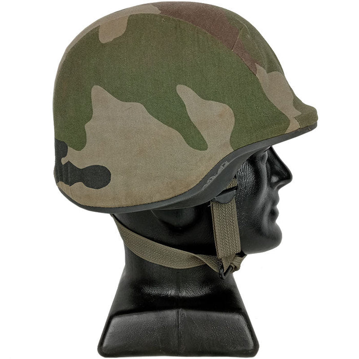 French CE Woodland F2 Helmet Cover