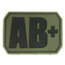 Rubber Blood Type Patch - Viper - Flags, Badges & Insignia