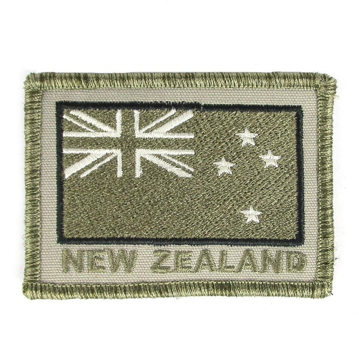 NZ Flag Subdued Embroidered Patch
