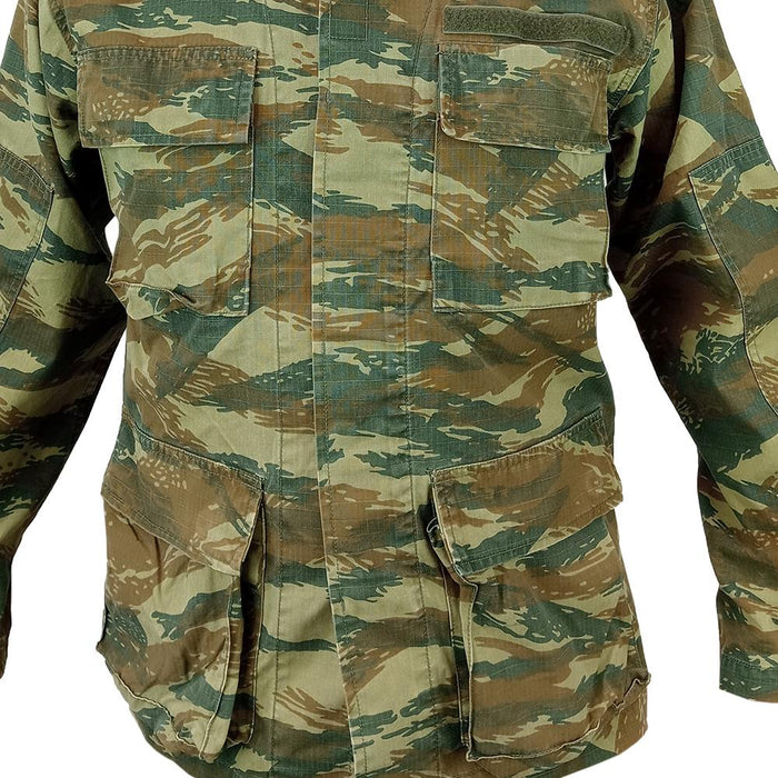 Greek Army Ripstop Lizard Camo Shirt - Greek Army Surplus - Field Shirts