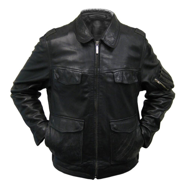 German Police Leather Jacket