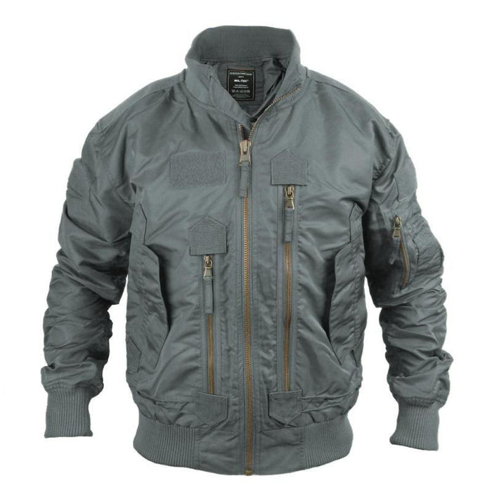 Gray flight top jacket