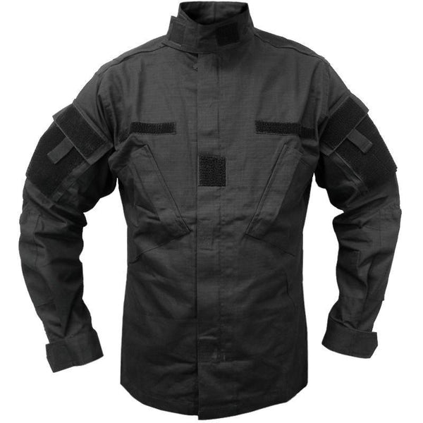 Black ACU Ripstop Combat Shirt