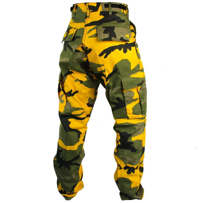 Green and hotsell yellow camo pants