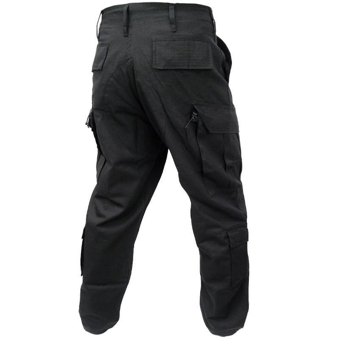 Black ACU Ripstop Combat Pants