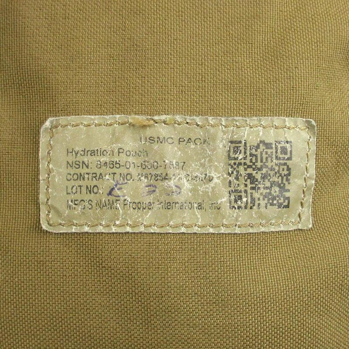 USMC Coyote FILBE Hydration Pouch - US Army Surplus - Hydration Packs