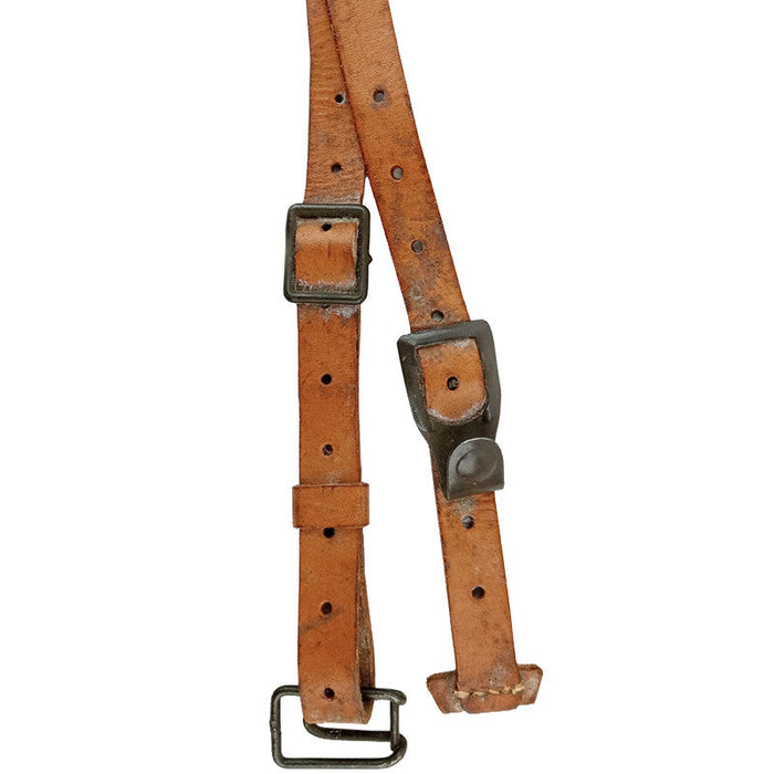 Czech Army Y-Strap Leather Suspenders - Czech Army Surplus - Harnesses