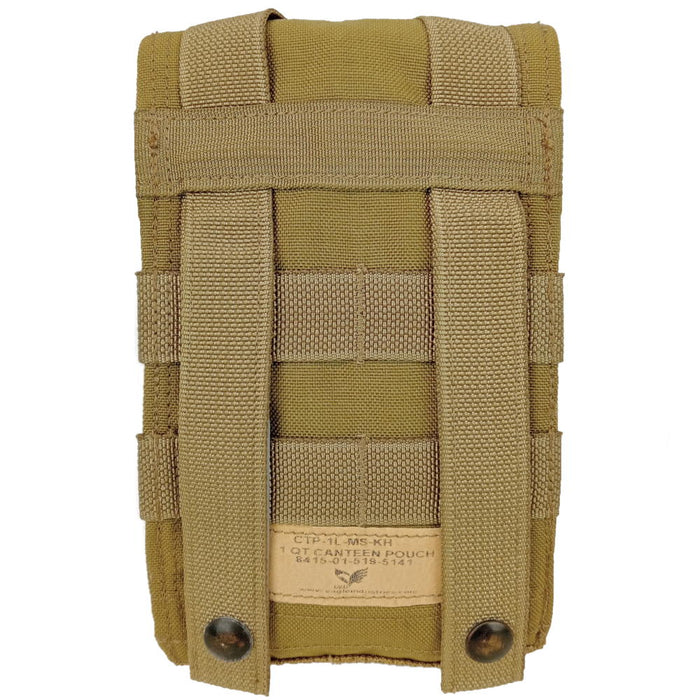 USGI Khaki MOLLE Mesh Canteen Pouch - US Army Surplus - Canteens & Bottles