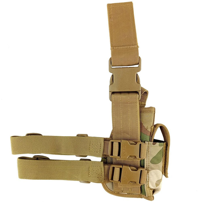 Multi Camo Tactical Leg Holster - Left Handed