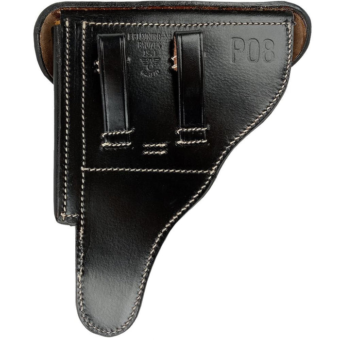 German Repro P08 Hard Shell Leather Holster
